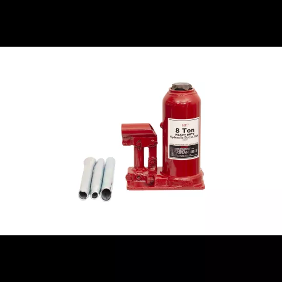 HIT Tools Heavy Duty Hydraulic Bottle Jack - 8 Ton