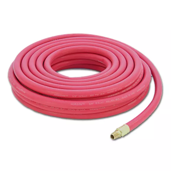 Industrial Air Hose - 1/4" ID X 100' Red 300 PSI