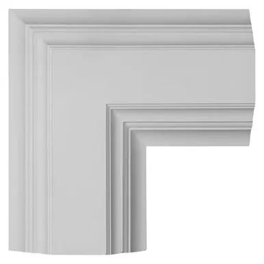 Inner Corner for 8 inch Deluxe Coffered Ceiling System (Kit) - 14 in x 4 in x 14 in
