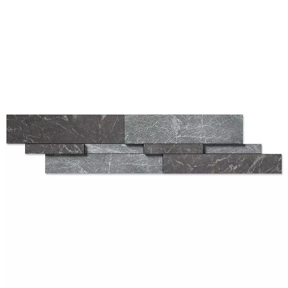 Iris Black Multi Finish Marble Accent Tiles New Elevation Pattern