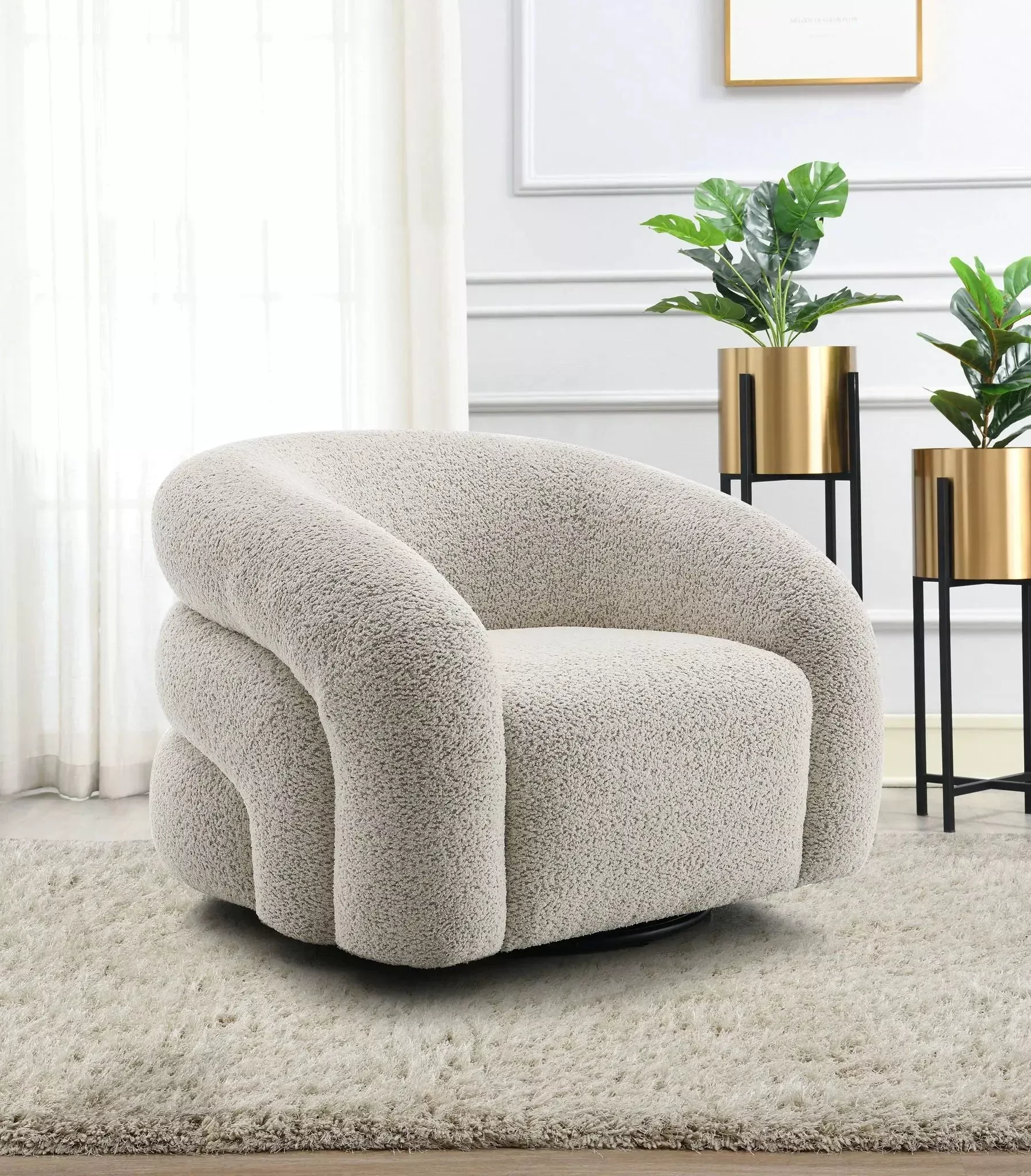 Irma - Chair With Swivel - Gray