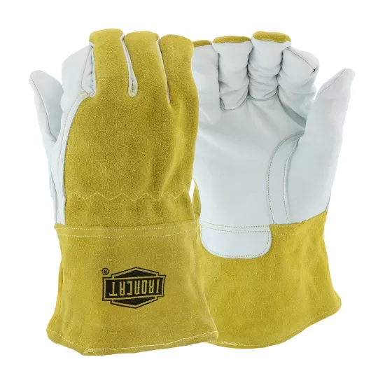 Ironcat Premium Top Grain Goatskin Leather MIG Welder Glove - M (Per Pair)