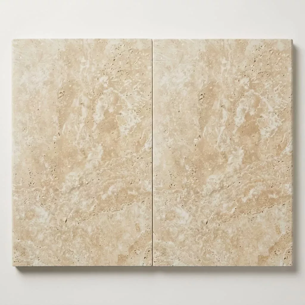Ivory Travertine Coping 16x24Eased5 cm