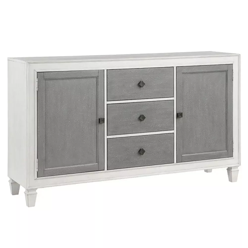 Katia - Server - Rustic Gray & Weathered White