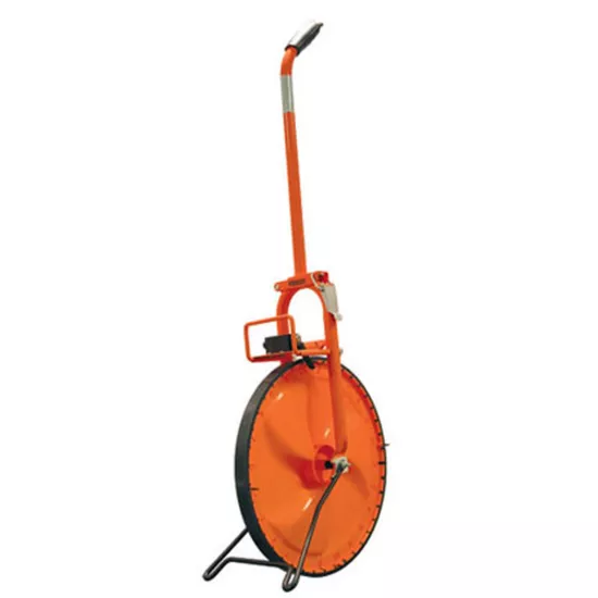 Keson Metal Professional Measuring Wheel with Solid Molded 2" Thick Wheel 2' Orange