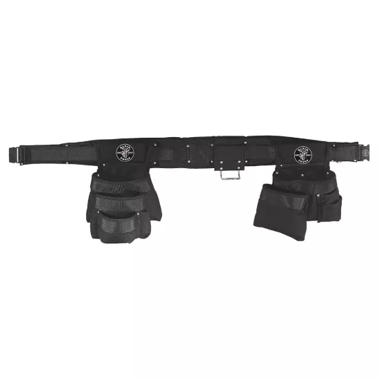 Klein Tools Electrician's Padded Tool Belt/Pouch Combo - 11-Pocket - 4 Piece - Xl