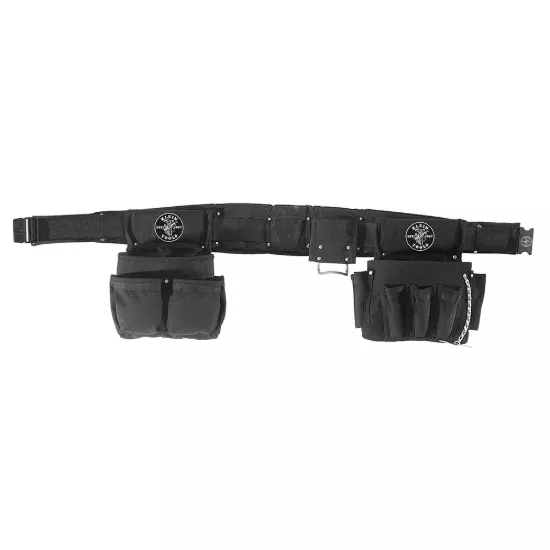 Klein Tools Electrician's Padded Tool Belt/Pouch Combo - 27-Pocket - 4 Piece - Xl