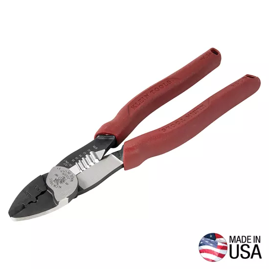 Klein Tools Forged Steel Wire Crimper - Cutter - Stripper