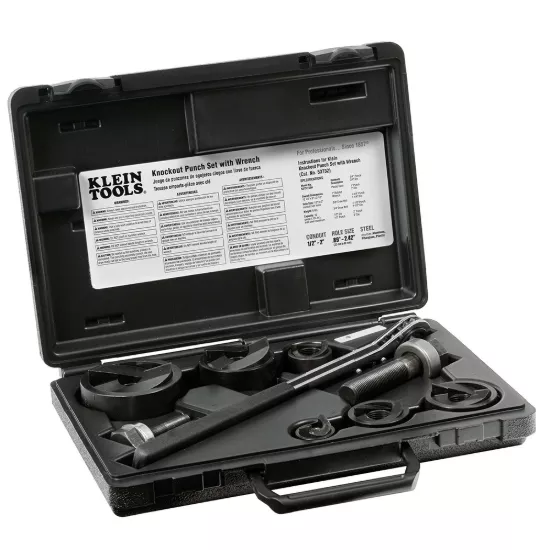 Klein Tools Knockout Punch Set with Wrench