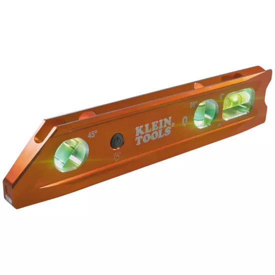 Klein Tools Lighted Torpedo Billet Level - Rare-Earth Magnet