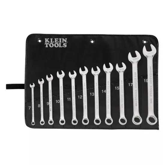 Klein Tools Metric Combination Wrench Set - 11 Piece