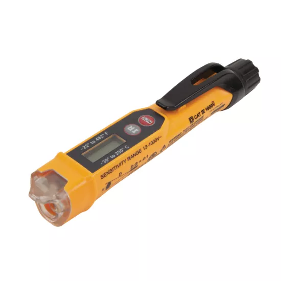 Klein Tools Non-Contact Voltage Tester Pen with Infrared Thermometer - 12 to 1000V AC