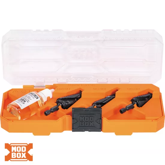 Klein Tools Premium All Purpose Quick Release Step Bit Kit - 3 Piece