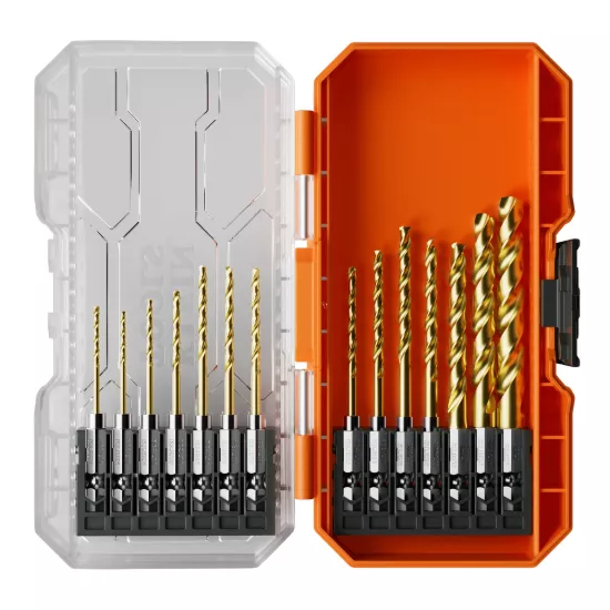 Klein Tools Titanium Drill Bit Set - 14 Piece