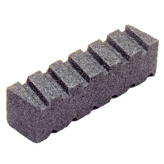 Kraft 20 Grit 8"x2"x2" Fluted Rub Brick without Handle