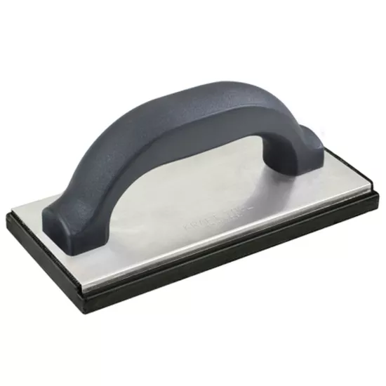 Kraft 8"x4"x5/8" Molded Black Rubber Float with Plastic Handle