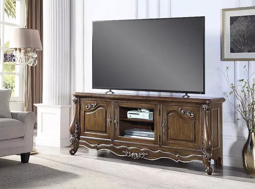 Latisha - TV Stand - Antique Oak