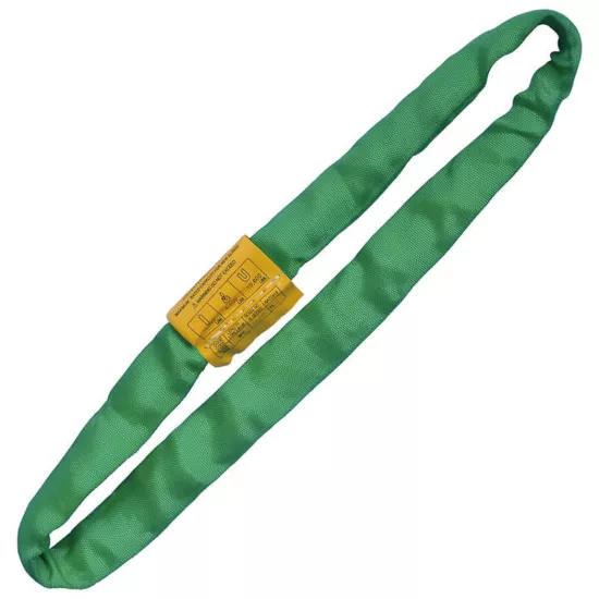 Liftex Endless Roundsling - Green, 4' (Vertical: 5,300 lbs / Choker: 4,200 lbs / Basket: 10,600 lbs)