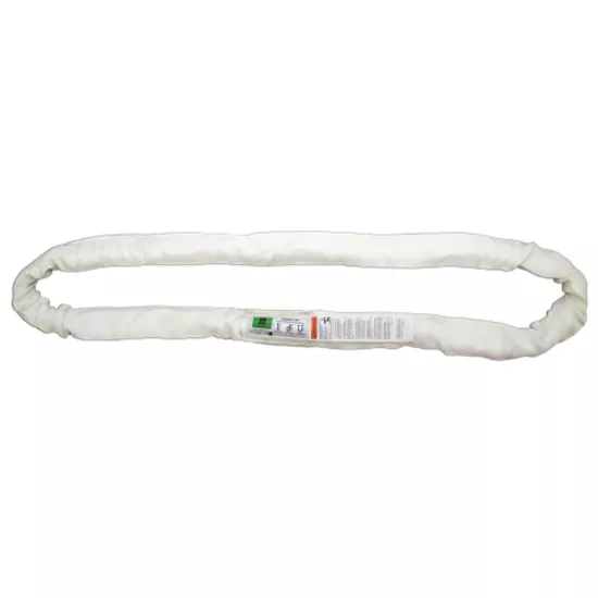 Liftex Endless Roundsling - White, 20' (Vertical: 16,800 lbs / Choker: 13,400 lbs / Basket: 33,600 l