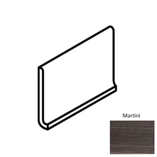 Lounge14 Martini Porcelain Floor & Wall Trim - 6" x 12" Cove Base