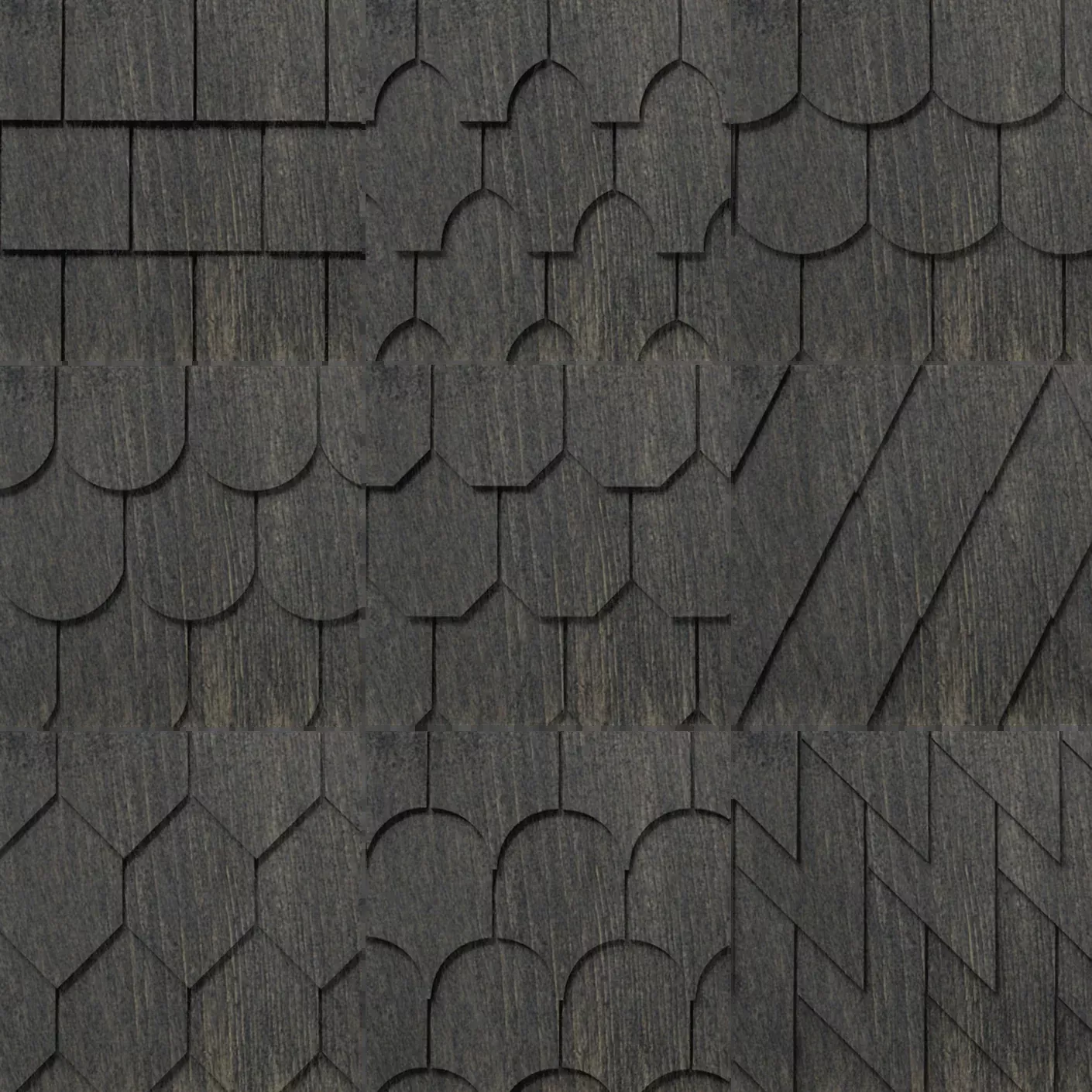 Maibec Genuine Wood Victorian Shingles in Jamacain Pepper