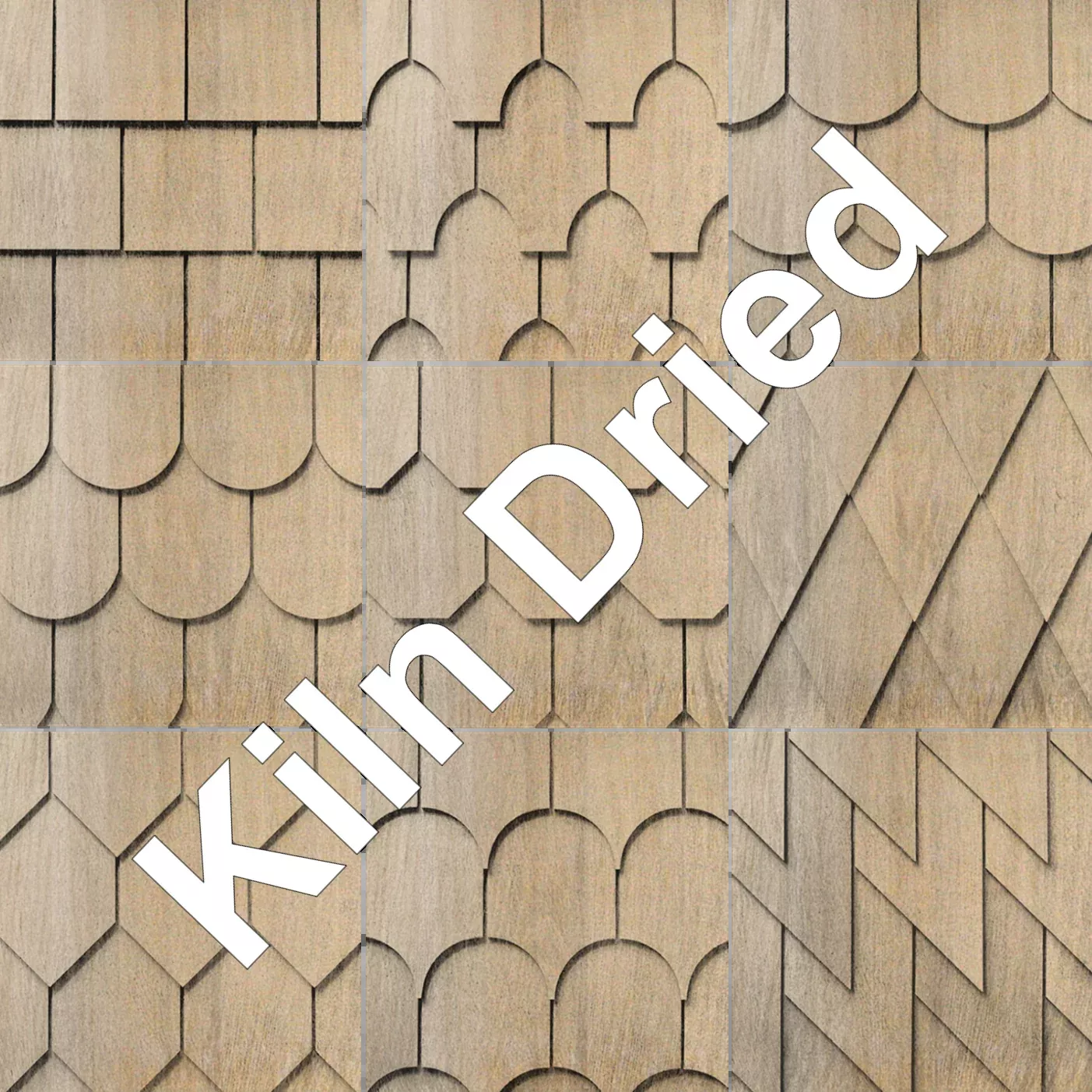 Maibec Genuine Wood Victorian Shingles in Kiln Dried