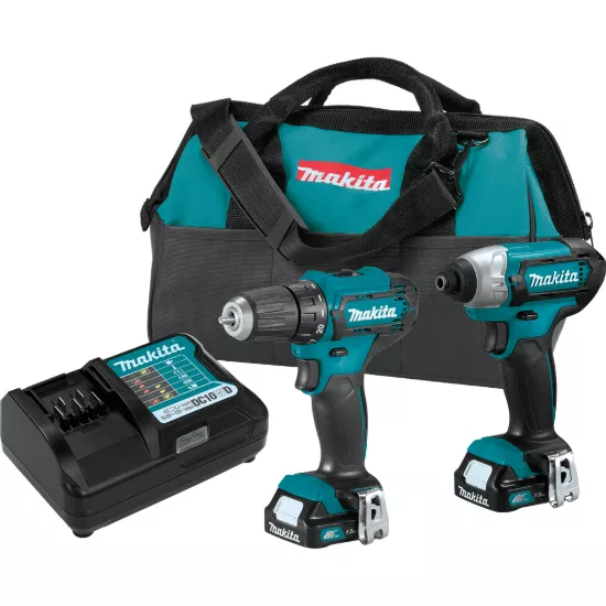 Makita 12V max CXT 2 Piece Combo Kit w/1.5Ah Battery