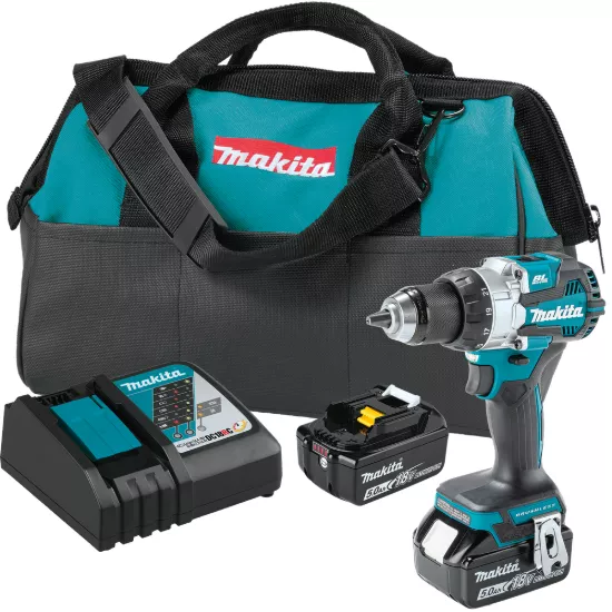 Makita 18V LXT Brushless 1/2" Driver-Drill Kit w/5.0Ah Battery