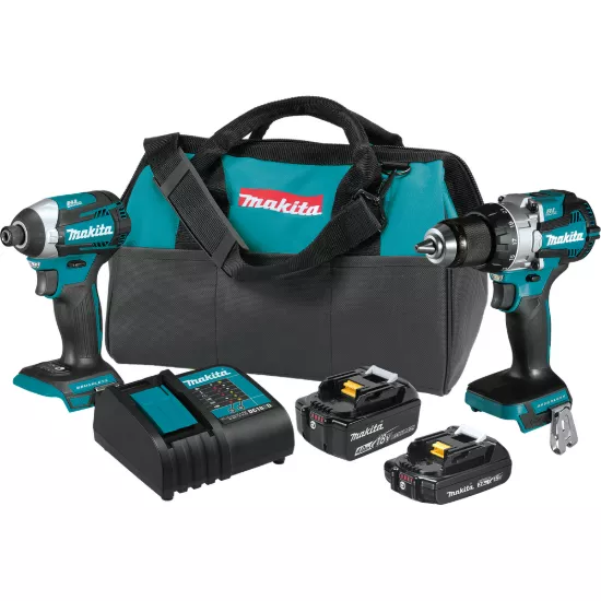 Makita 18V LXT Brushless 2 Piece Combo Kit w/2.0Ah/4.0Ah Battery