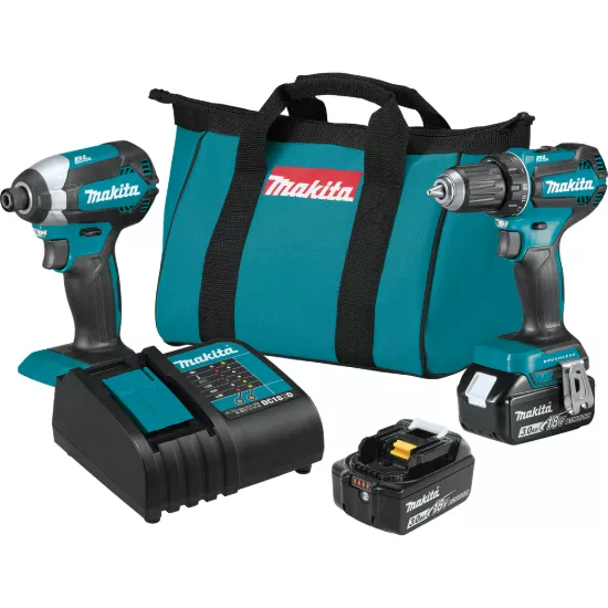 Makita 18V LXT Brushless 2 Piece Combo Kit w/3.0Ah Battery