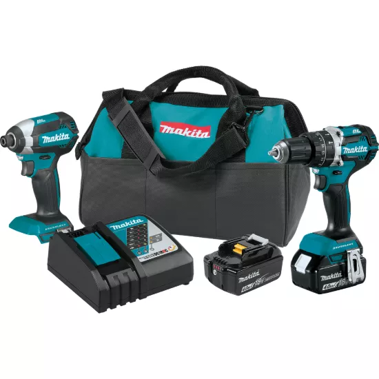 Makita 18V LXT Brushless 2 Piece Combo Kit w/4.0Ah Battery
