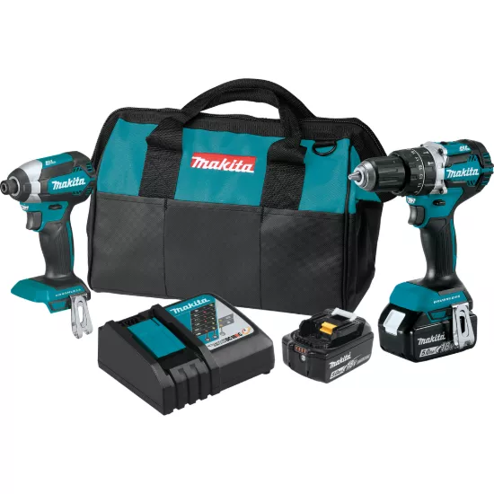 Makita 18V LXT Brushless 2 Piece Combo Kit w/5.0Ah Battery