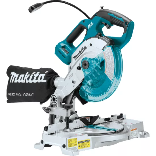 Makita 18V LXT Brushless 6-1/2" Compact Dual-Bevel Compound Miter Saw - Tool Only