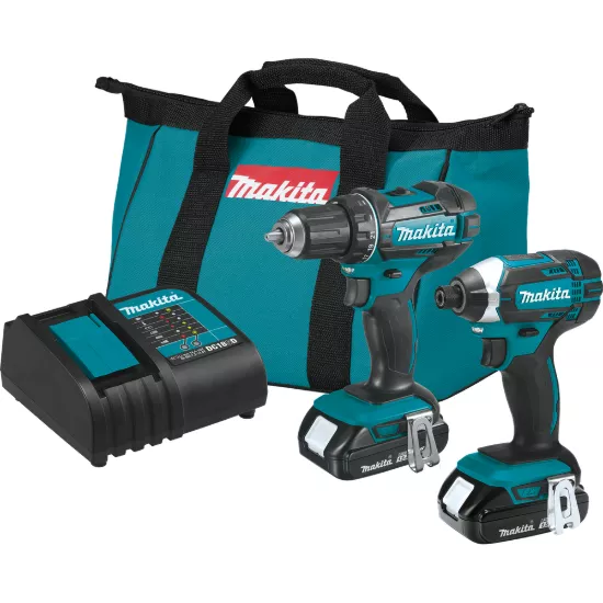 Makita 18V LXT Compact 2 Piece Combo Kit w/1.5Ah Battery