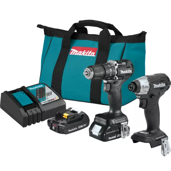 Makita 18V LXT Sub-Compact Brushless 2 Piece Combo Kit w/2.0Ah Battery