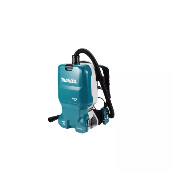 Makita 36V (18V X2) LXT Brushless 1.6 Gallon HEPA Filter Backpack Dry Dust Extractor, AWS Capable -