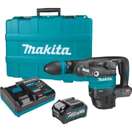 Makita 40V max XGT Brushless 15 Pound SDS-MAX AVT Demolition Hammer Kit w/1 x 4.0Ah Battery