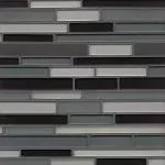 Manhattan Wall Street Random Interlock Blend Glass 13x12 Mosaic