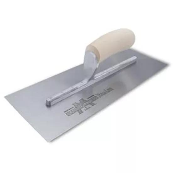 Marshalltown 13" x 5" Finishing Trowel - Curved Wood Handle