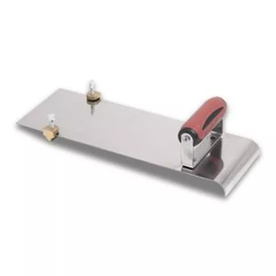 Marshalltown 14 in x 5 in Stainless Steel Hand Edger with Adjustable Groover