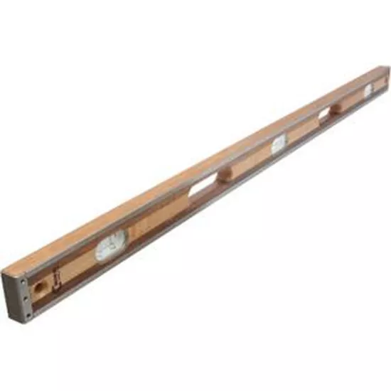Marshalltown 48" Crick 3 Piece Wood Level - Clear Vials