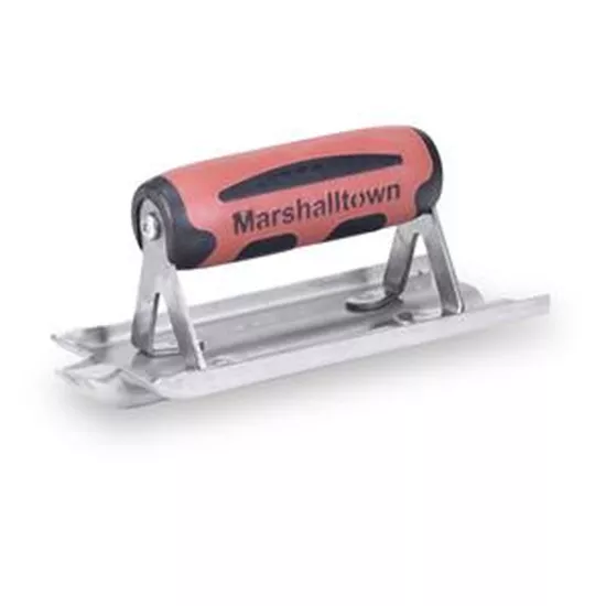 Marshalltown 6" x 3" Stainless Steel Groover-1/2" x 1/2" Groove-Ds Handle