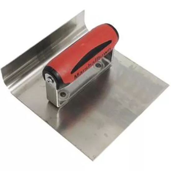 Marshalltown 6" x 6" Stainless Steel Sidewalk Tool-3/4" Radius-Ds Handle