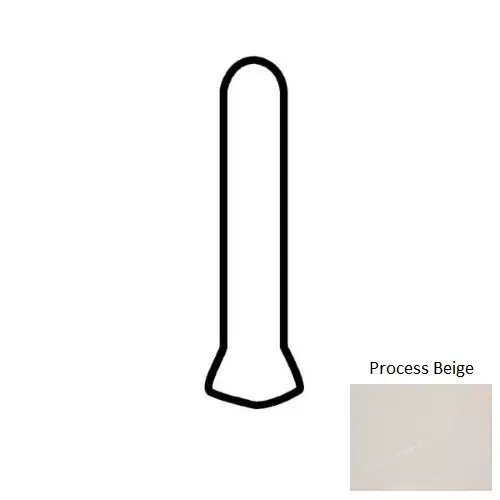 Method Process Beige Porcelain Floor & Wall Trim - 1" x 6" Cove Base Outcorner