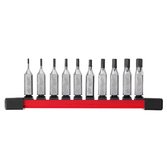 Milwaukee 10 Piece 1/4" Drive Hex Bit Socket Set
