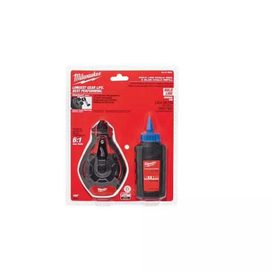 Milwaukee 100' Bold Line Kit with Blue Chalk