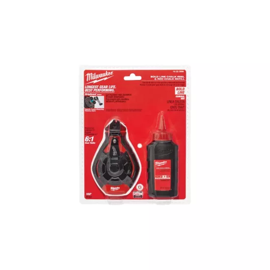 Milwaukee 100' Bold Line Kit with Red Chalk