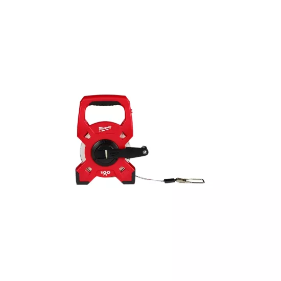 Milwaukee 100' Fiberglass Open Reel Long Tape Measure