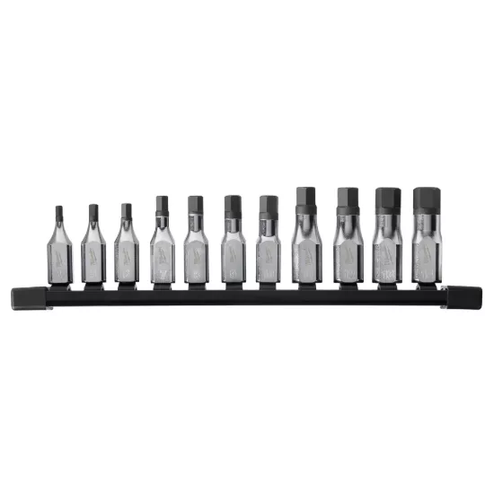 Milwaukee 11 Piece 3/8" Drive Hex Bit Socket Set - Metric