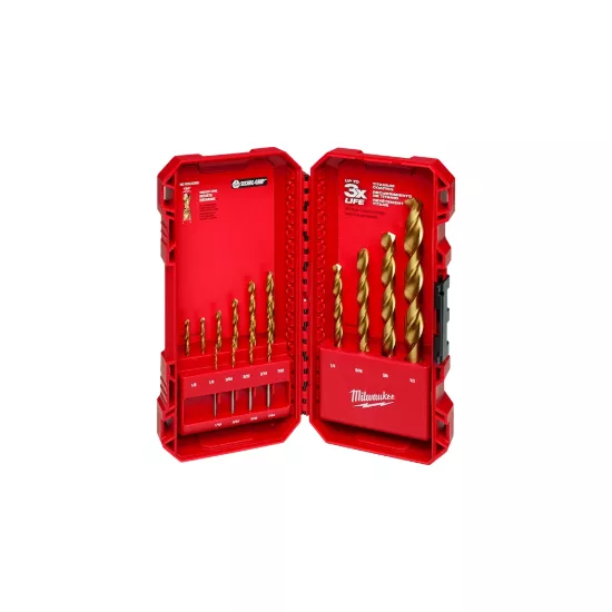 Milwaukee 14 Piece Thunderbolt Titanium Drill Bit Set